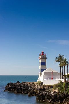 Lighthouse in Cascais, Portugal by Michèle Huge
