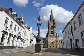 Het witte stadje Thorn in Limburg, Nederland van Rini Kools
