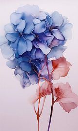 translucent floral abstract by Virgil Quinn - Decorative Arts