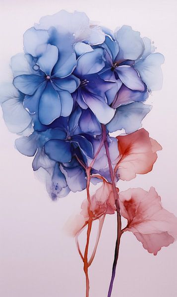 translucent floral abstract by Virgil Quinn - Decorative Arts