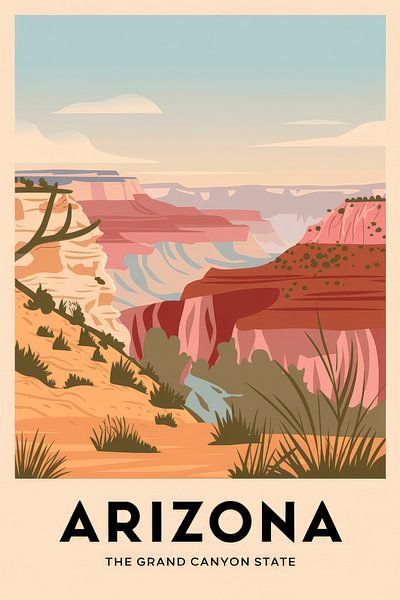 Arizona by Poster Art Shop