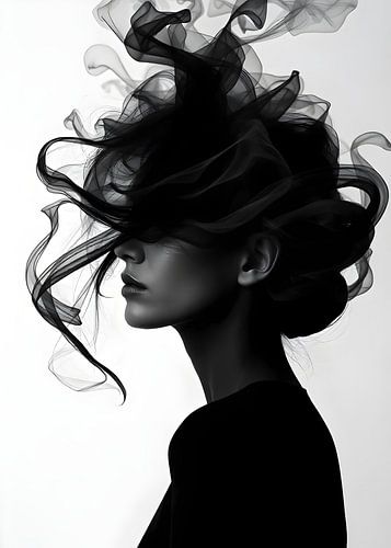 TW living - black and white fotografie - woman portrait 2