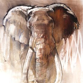 Bull Elephant by Mark Adlington