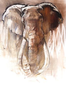 Bull Elephant by Mark Adlington