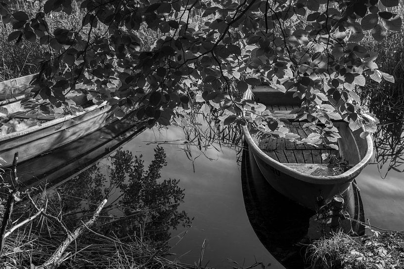 Versteckte Boote im See | Seenplatte von Flatfield
