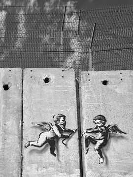 Banksy Engelen | Bethlehem Palestina van Frank Daske | Foto & Design