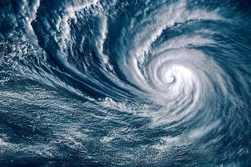 Oog van een orkaan vanuit de ruimte illustratie van Animaflora PicsStock