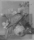 Les fleurs et le Perroquet van Marja van den Hurk thumbnail