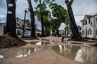 Straatbeeld Paramaribo
