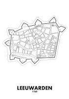 Stadskaart Leeuwarden 1760