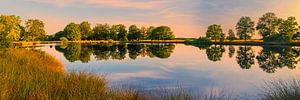 Panorama Sonnenuntergang Dwingelderveld