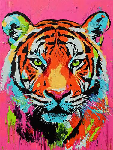 Kleurige Tijger Achtergrond