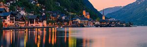 Sonnenuntergang in Hallstatt, Österreich