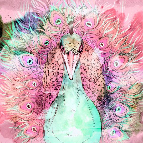Japanese Peacock Summer Edition by Mad Dog Art