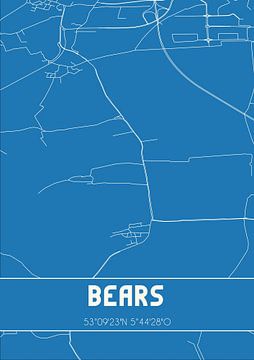 Blueprint | Carte | Ours (Fryslan) sur Rezona