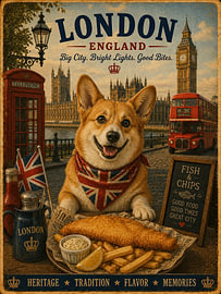 Corgi in London by Erika Kaisersot