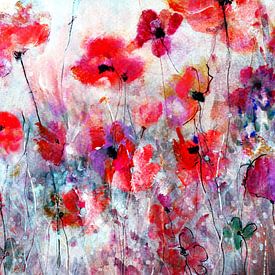 the charm of a field of poppies by Claudia Gründler