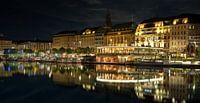 Hamburg - Jungfernstieg op de Alster van Sabine Wagner thumbnail