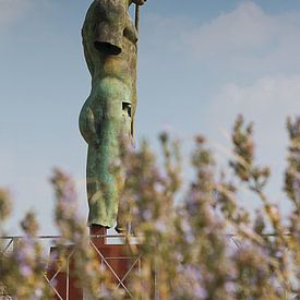 Bronzen Standbeeld van naakte man in Pompeii, Italië van DroomGans