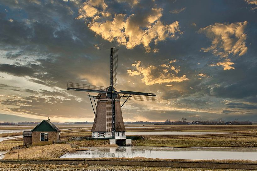 The mill on Texel by Maurice van de Waarsenburg