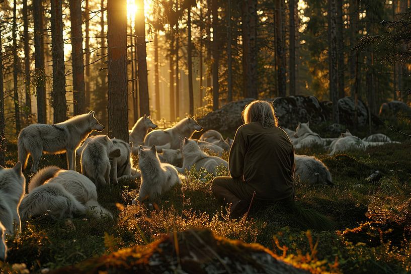 wolves in the Netherlands wolf herder by Egon Zitter