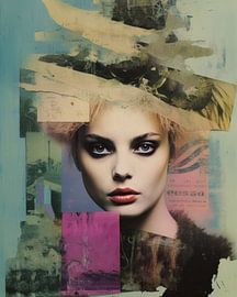 Pop-Art-Porträt mit einem Hauch von Vintage von Studio Allee