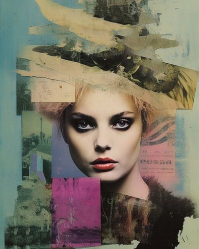 Pop-Art-Porträt mit einem Hauch von Vintage