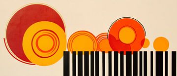 Abstracte cirkelvormige compositie van Poster Art Shop