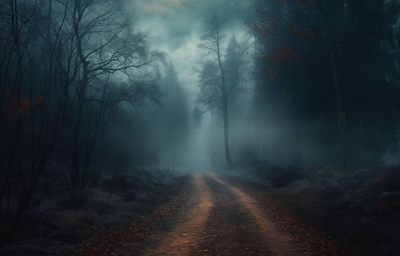 Wald von fernlichtsicht