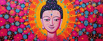 Radiant Buddha Aura | Buddha Artwork sur Tableaux ARTEO