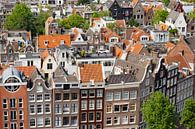 Panoramablick über das frühlingshafte Amsterdam an der Prinsengracht von Sjoerd van der Wal Fotografie Miniaturansicht