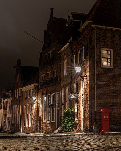 Deventer oude stad bij avond