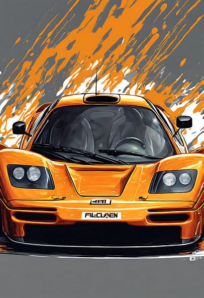Mclaren f1 splash art van kevin gorter