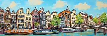 View of Amsterdam by Abstract Painting