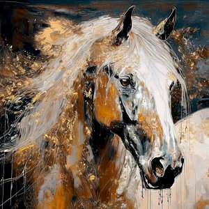 Goldenes Pferd