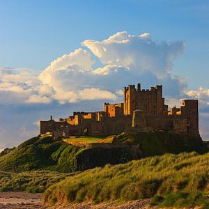 Sonnenaufgang in Bamburgh Castle