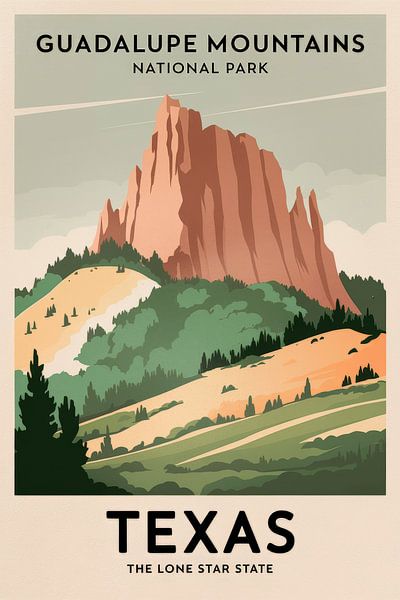 Texas van Poster Art Shop