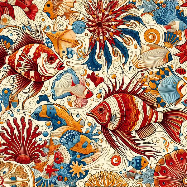 Coloured fish by Tatjana Korneeva