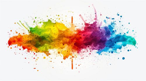 Bunter Farbspritzer