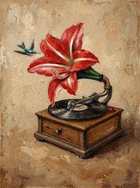 Grammofoon. Vintage surrealisme