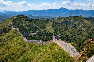 The Great Wall at Jinshanling in China by Roland Brack