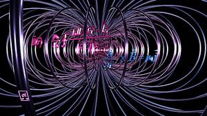 Dreaming of a Magnetic Field - blau/pinke Variante
