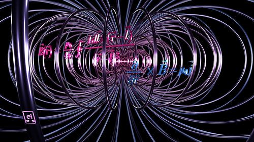 Dreaming of a Magnetic Field - blau/pinke Variante von elkement