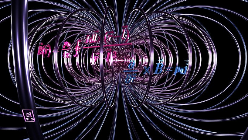 Dreaming of a Magnetic Field - blau/pinke Variante von elkement
