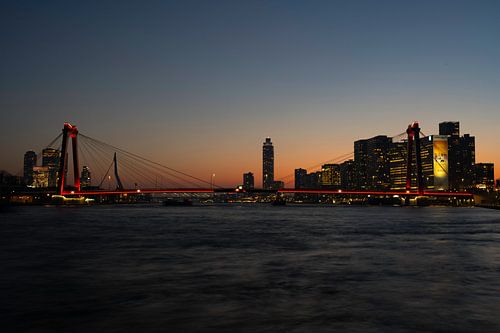 Skyline Rotterdam van Sjaak Kooijman
