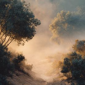 Pfad aus Licht und Dunst von Femea Stille Landschappen