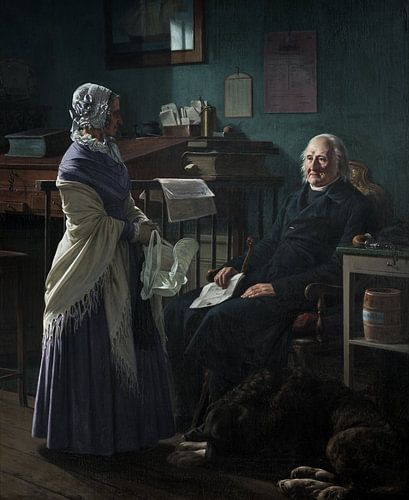 Wilhelm Marstrand, double portrait, vers 1850
