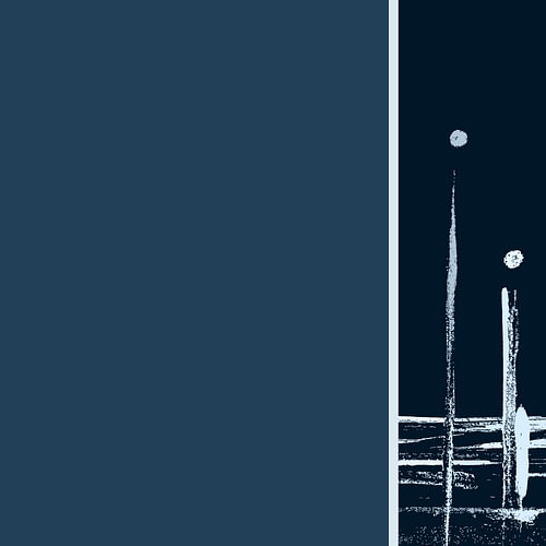 Thoughts in dark blue, abstract colour energies 03