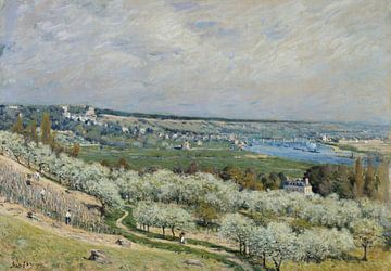 The Terrace at Saint-Germain, Spring, Alfred Sisley