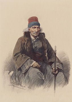 Oude Griekse zeeman, Cesare Dell'Acqua, 1870 van Atelier Liesjes